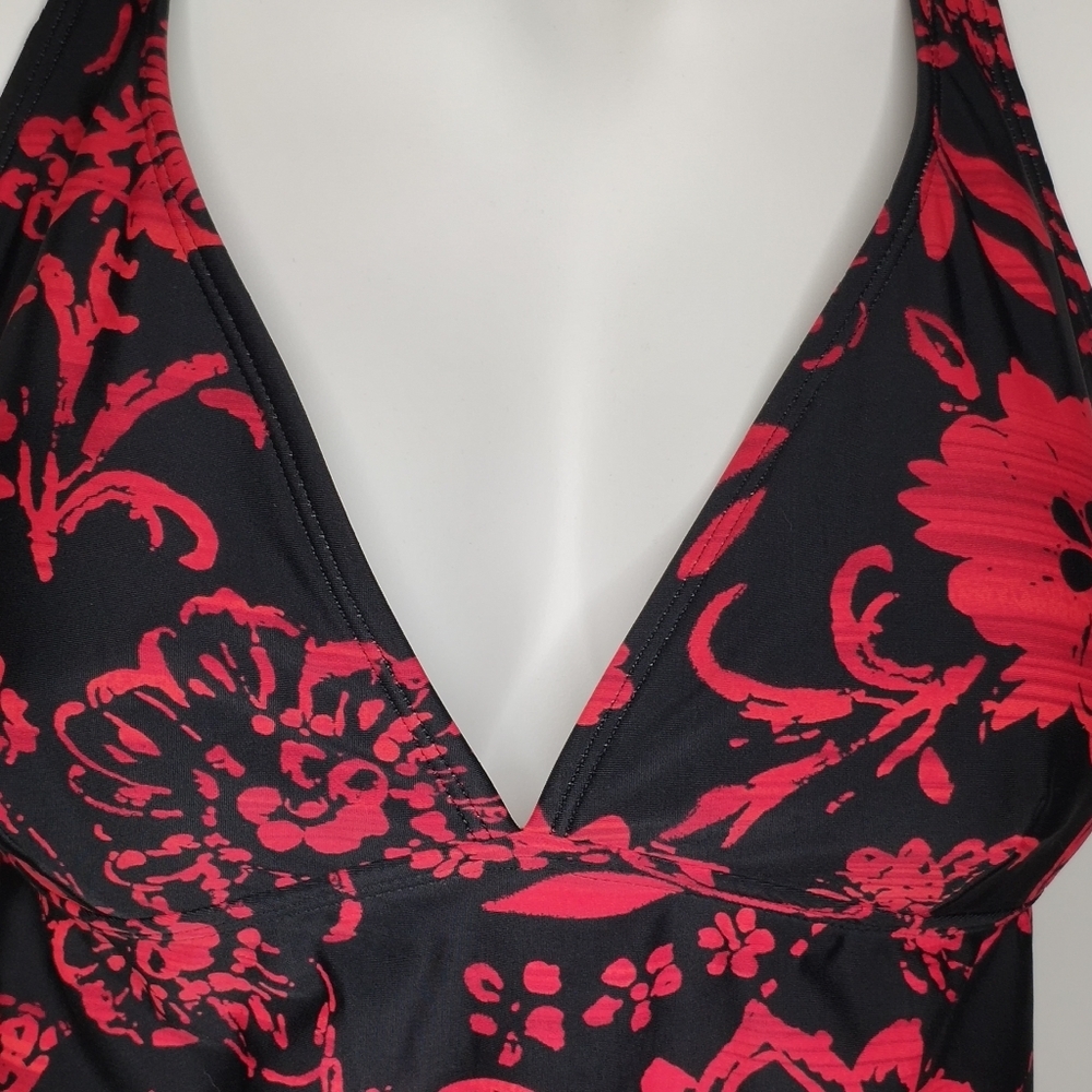 Cole of California Floral Halter Swim Top Size 10 - Picture 6 of 10